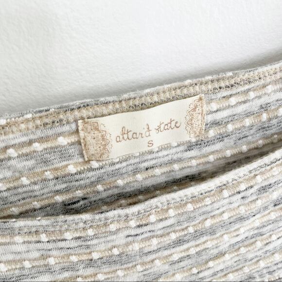 ALTAR'D STATE Swiss Dot Gray Long Sleeve Top Size Small - Picture 6 of 6